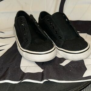 Classic Black Kids Sneakers